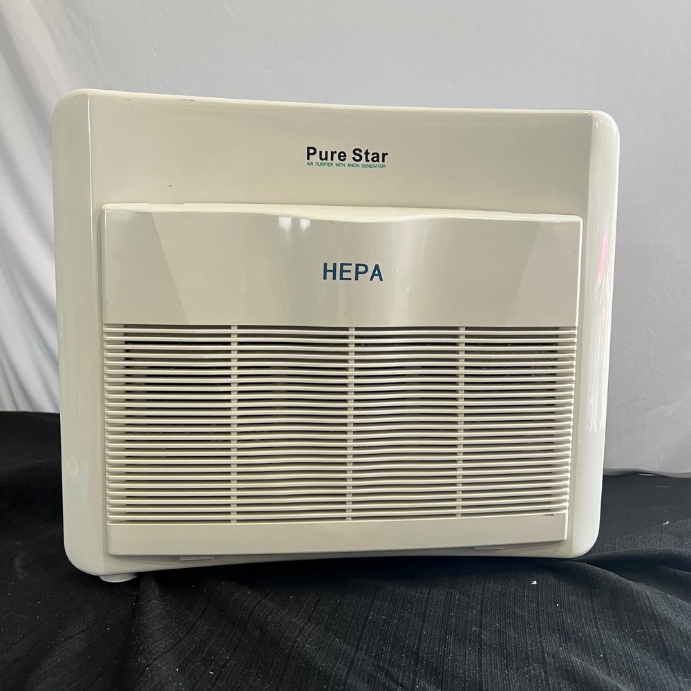 Pure Star‎ Air Purifier HEPA Filter Anion Generator UV Sanitizer White 50W